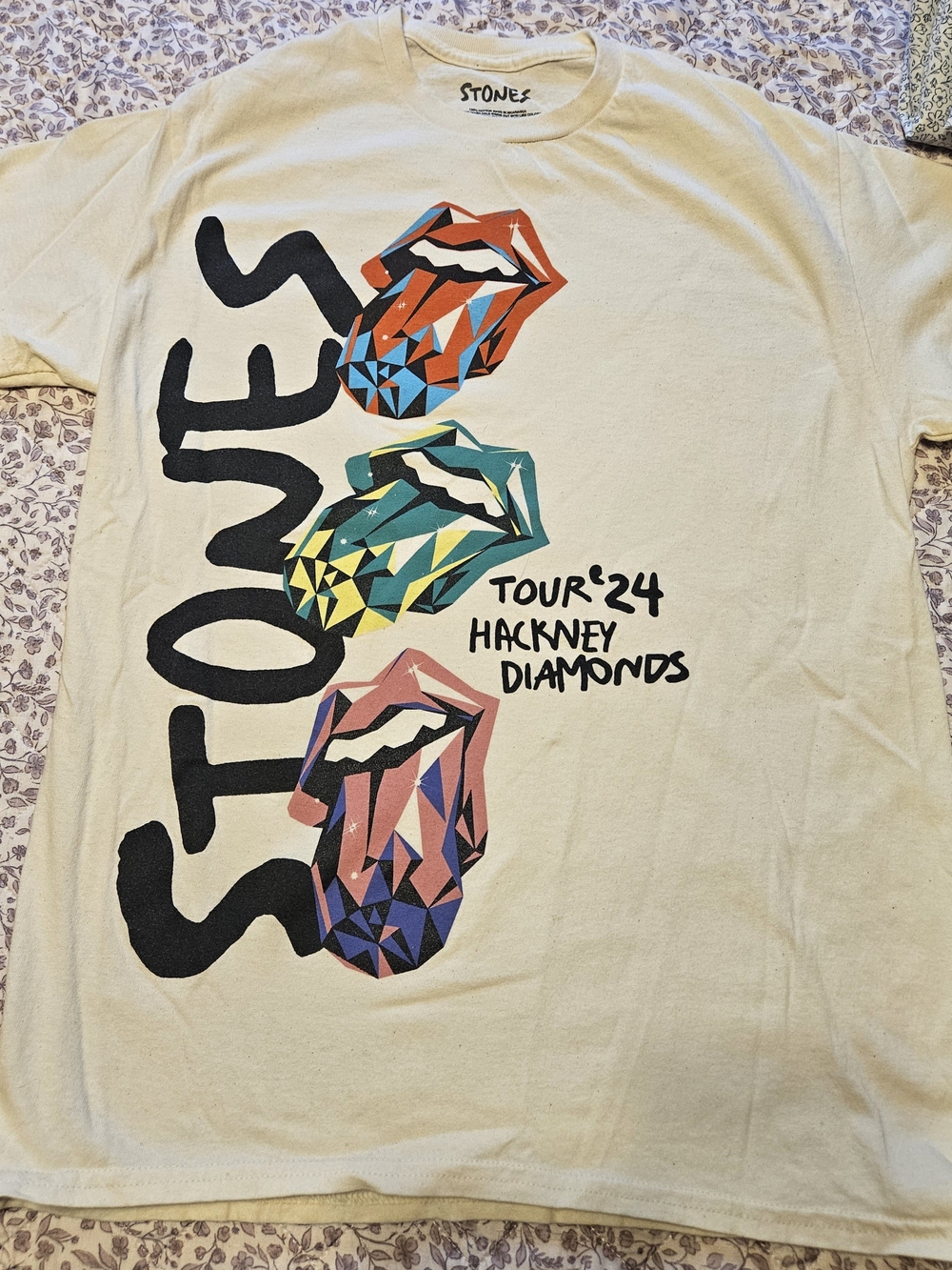 The Rolling Stones Hackney Diamonds 2024 Tour T-shirt M